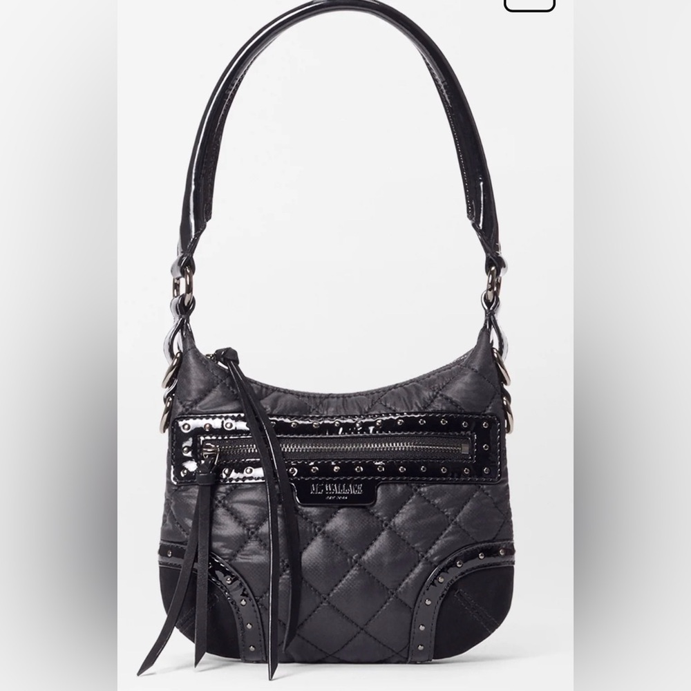 NWT MZ WALLACE Mini Stud Sienna Black